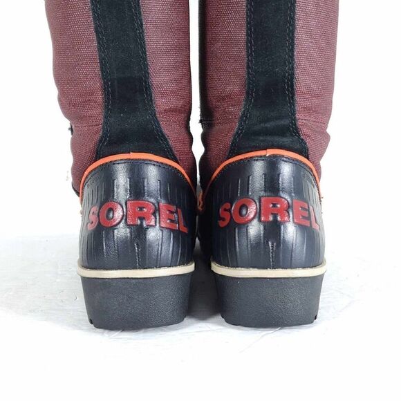 Sorel Women's TIVOLI High II US7,5 Madder Brown Lined Faux Fur Snow Boots - Picture 12 of 14